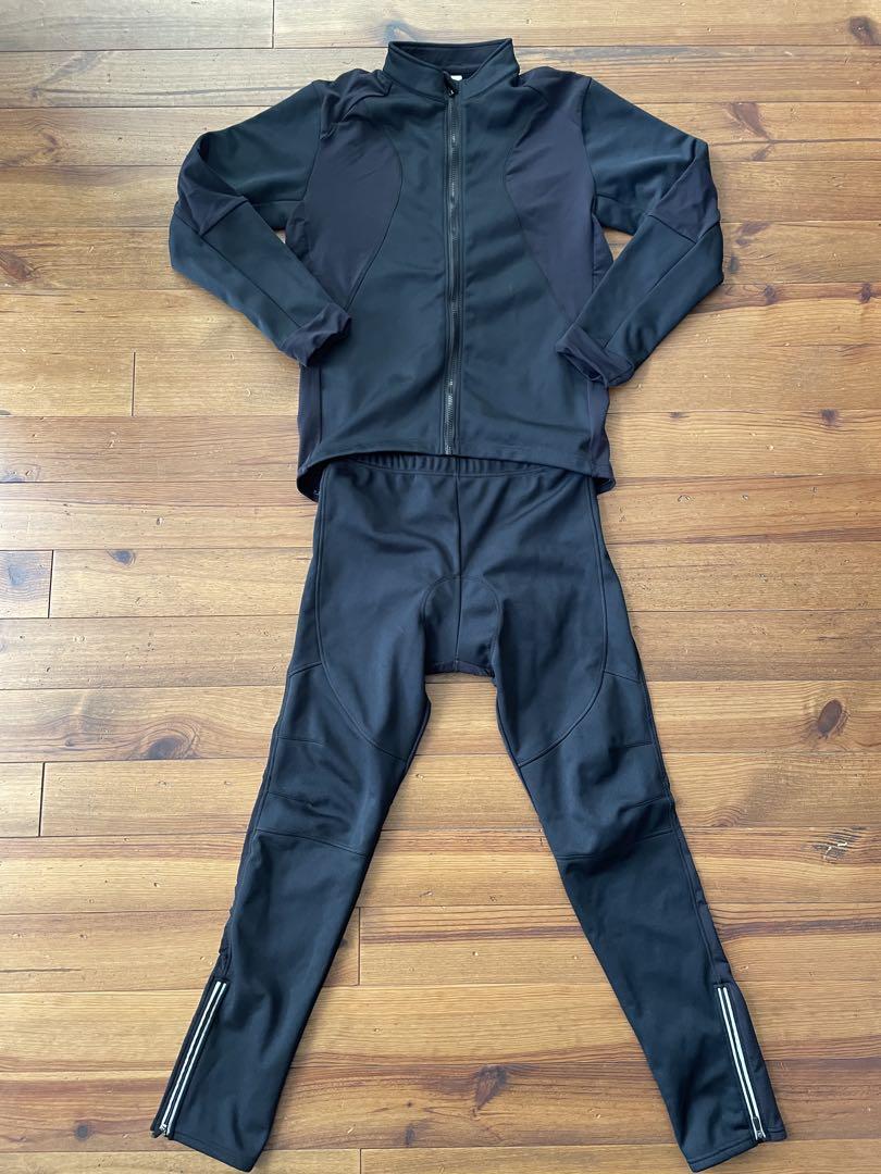 美品 サイクルジャージ セットアップ 冬用