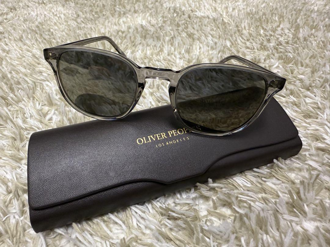 OLIVER PEOPLE グレーラウンドサングラス Oliver Peoples/オリバーピープルズ】OMALLEY SUN BK Sunglasses