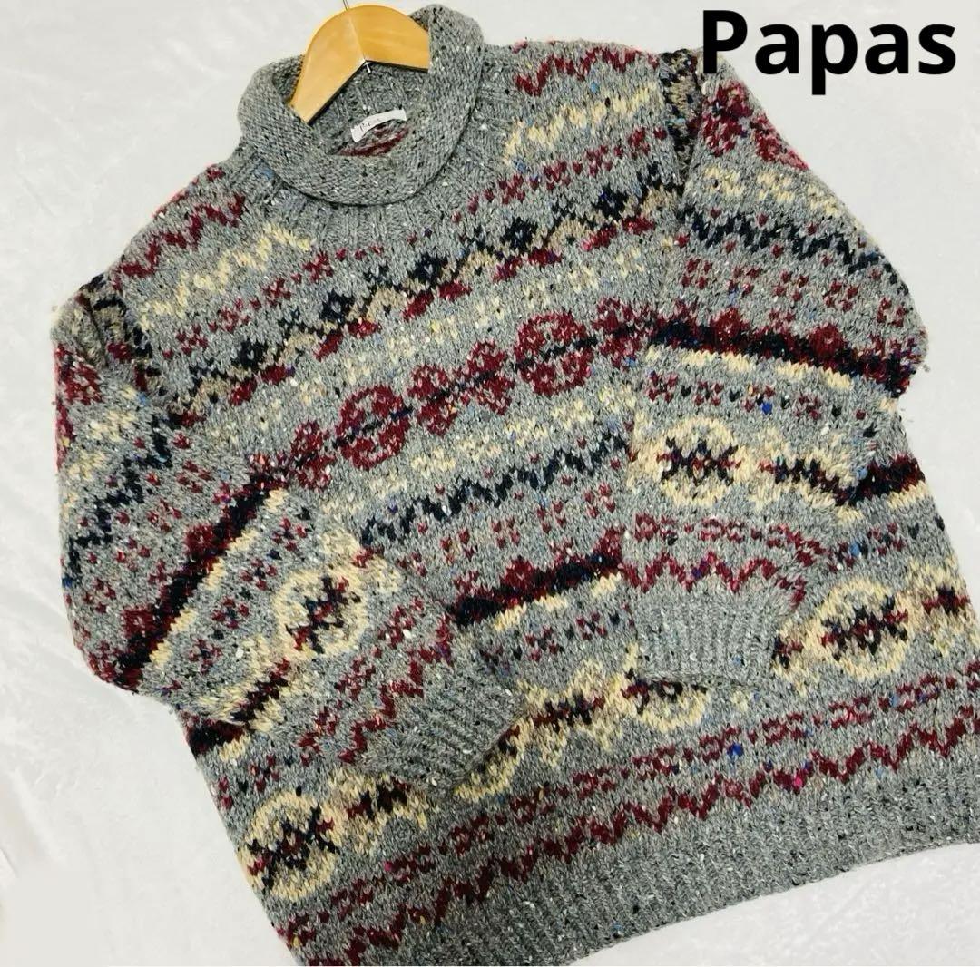 Papasパパス ニット セーター