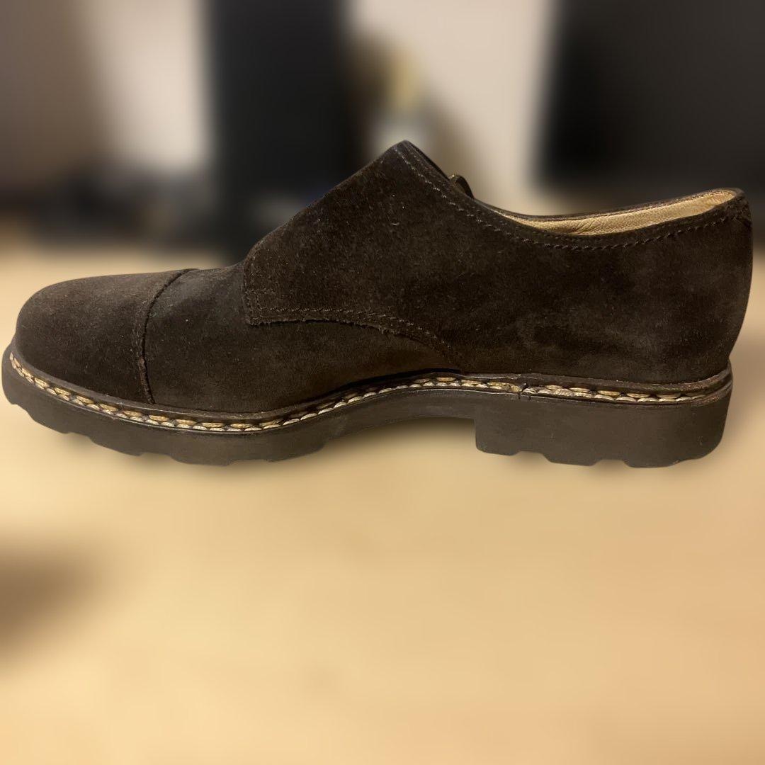 パラブーツ ウィリアム 8 モンクストラップ ブラウンスエード paraboot パラブーツ ウィリアム 8 モンクストラップ ブラウンスエード paraboot