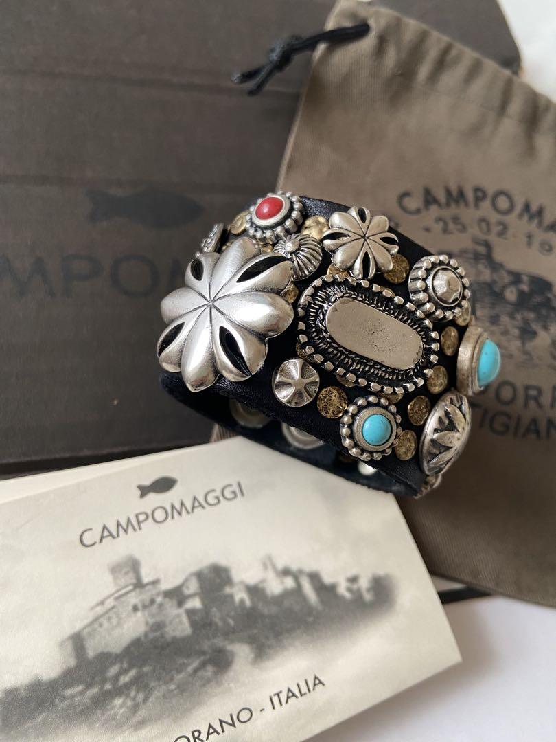 CAMPOMAGGI スタッズワイドブレスレット