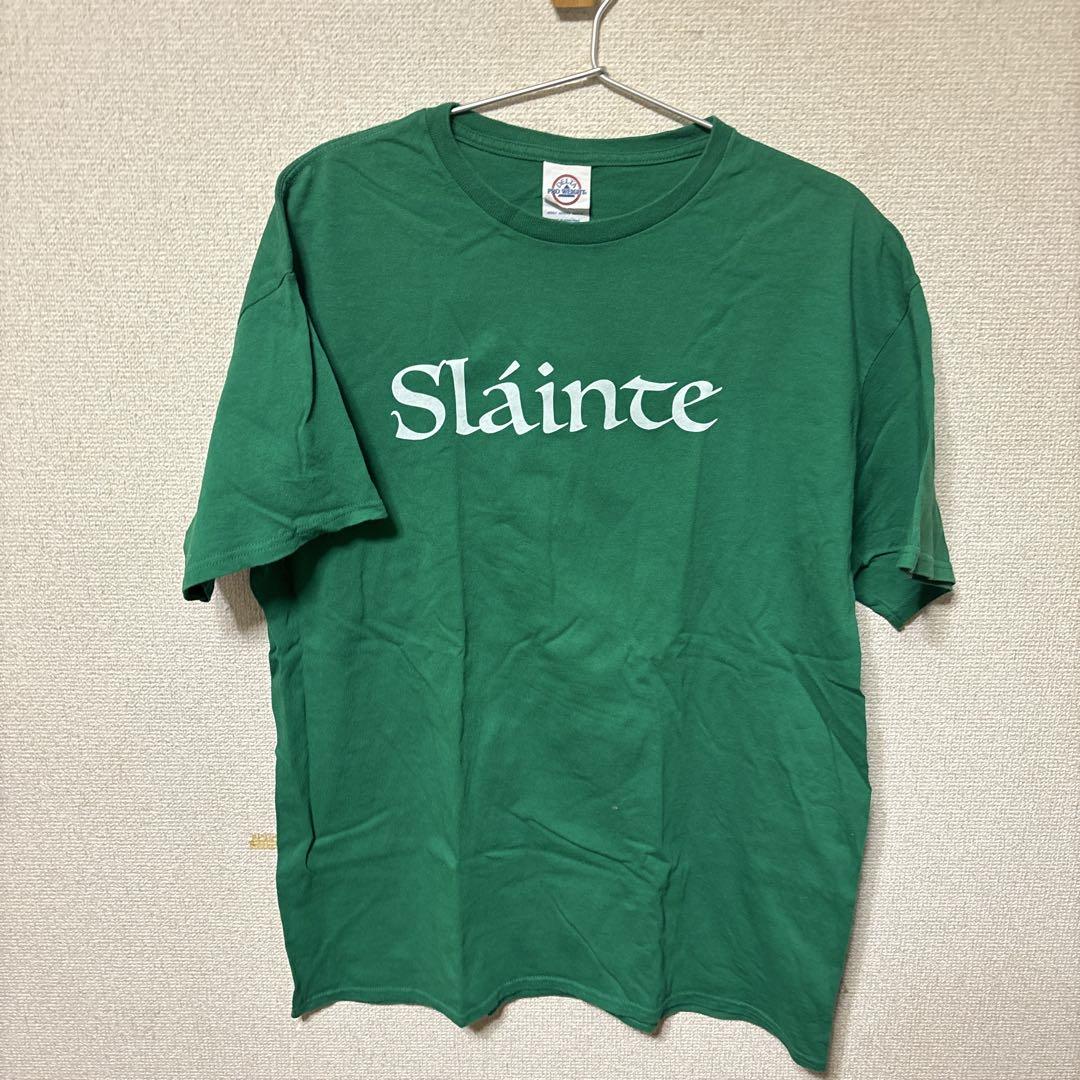 2000年代ヴィンテージ Sláinte Tシャツ グリーン Lサイズ