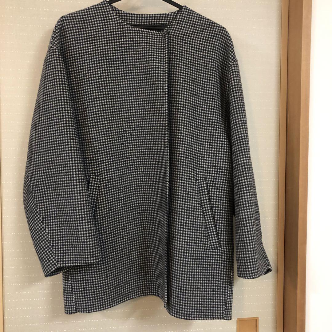 スローブイエナ　ハミルトン　ダブルフェイス　ノーカラー　ショートジャケット