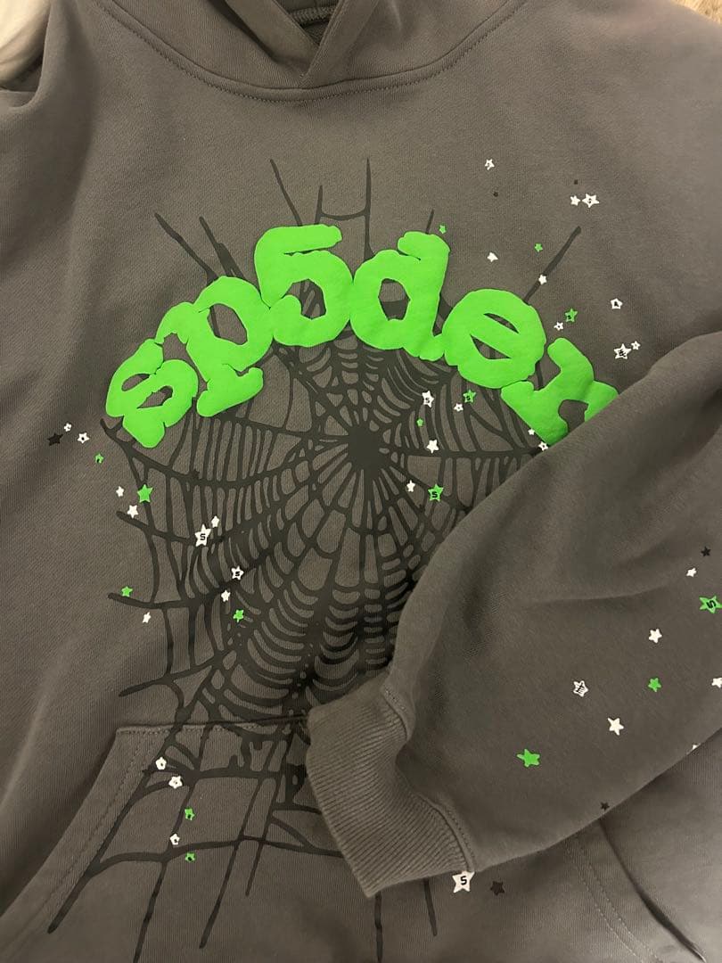 Spider スパイダーウェブデザイン パーカー XLXL(LL)