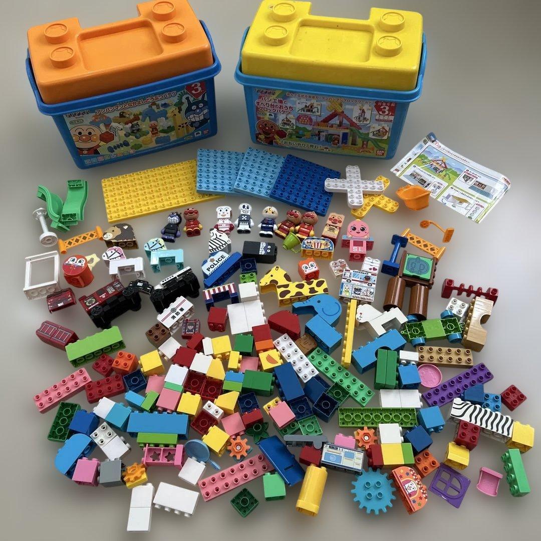 【ジャンク】アンパンマン ブロックラボ　ブロックセット　子供玩具おもちゃ　まとめ