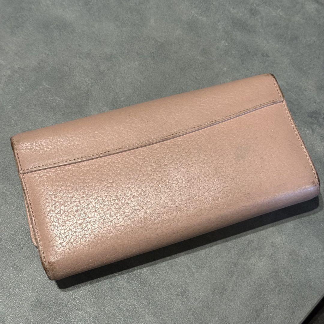 Louis Vuitton ピンク 二つ折り長財布 ポルトフォイユカプシーヌ