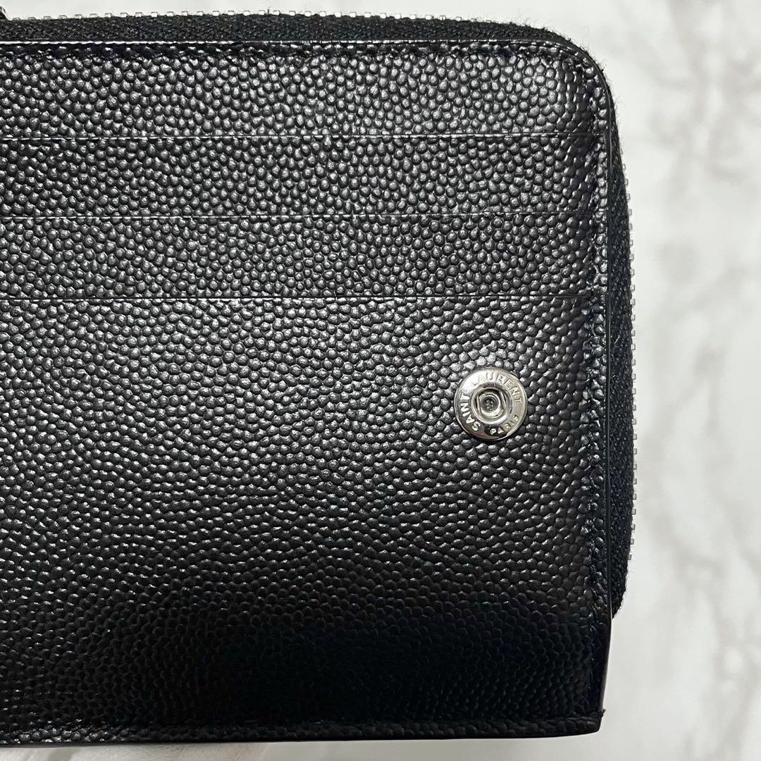 【美品】SAINT LAURENT サンローラン 三つ折り 財布 メンズ
