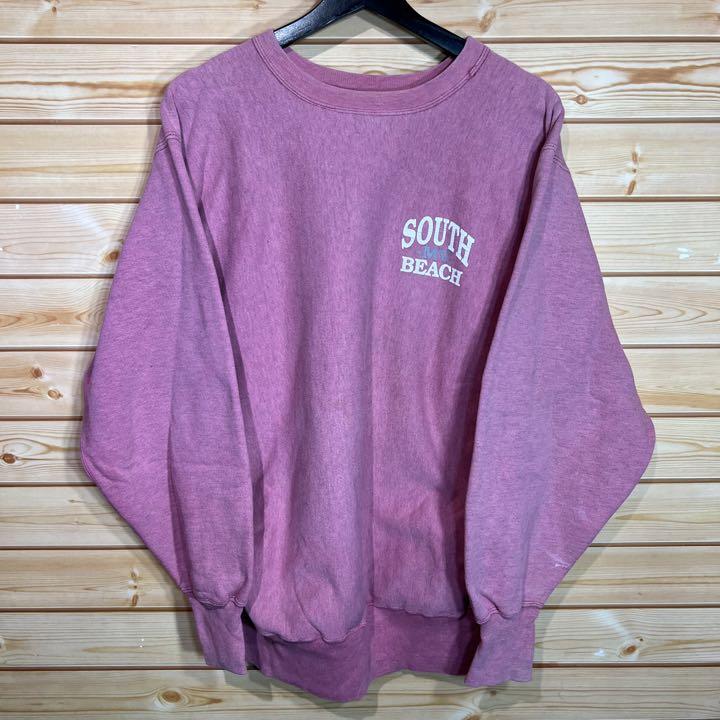 (vintage)90's championリバースウィーブsouthbeach