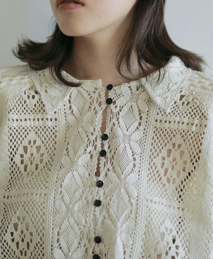 【anuke】Layered Lace Knit