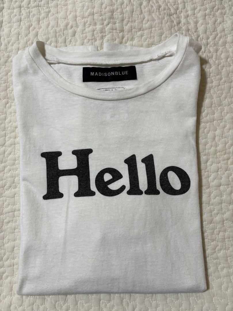 まり　MADISONBLUE Hello Tシャツ 01サイズ