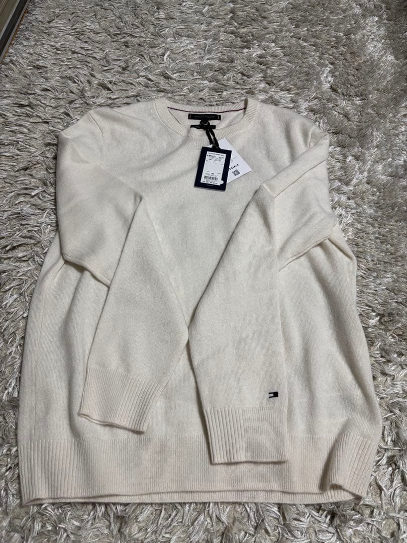 TOMMY HILFIGER ホワイトニット MサイズM TOMMY HILFIGER WWW_MERCADOAVALIA_COM_BR