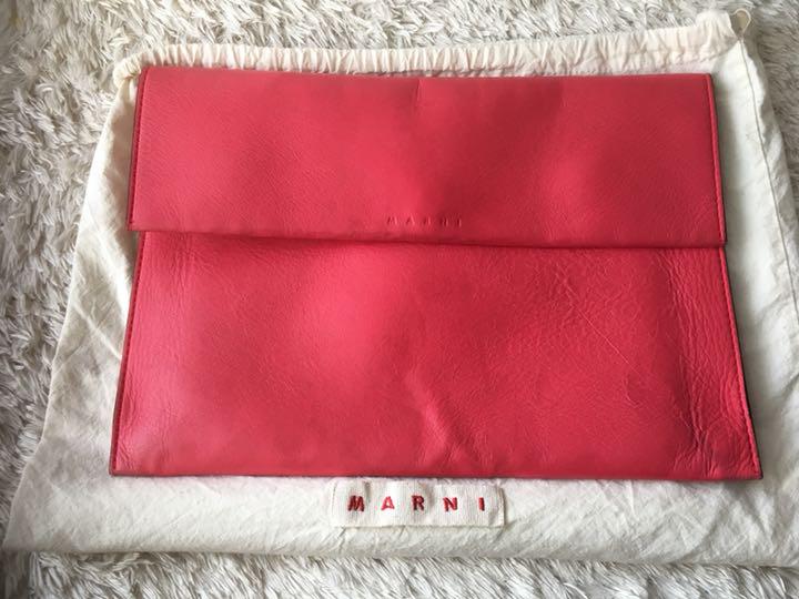 MARNIマルニ レザー クラッチ バッグ