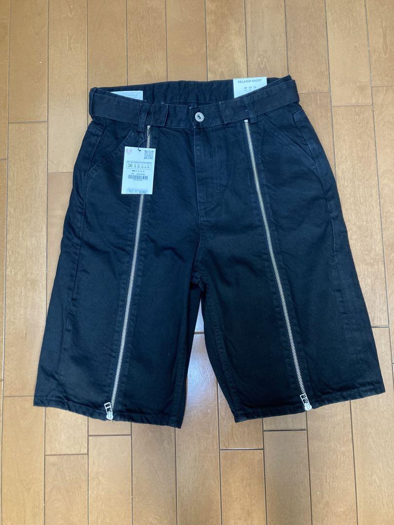 新品未使用】 ZARA ザラ ハーフパンツ ジップ付き ジッパー ZIP