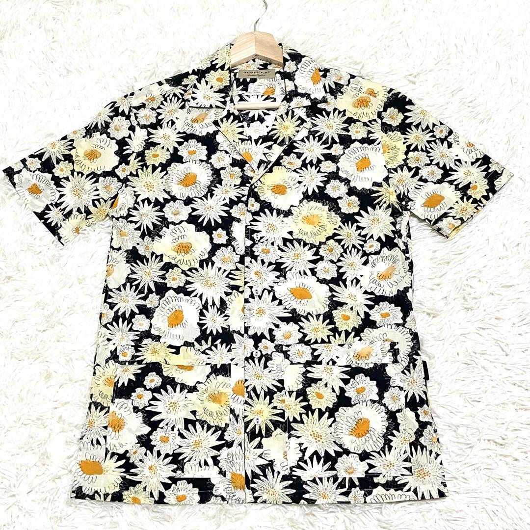 【タグ付き未使用保管品】バーバリー　BURBERRY 花柄　総柄　シャツ