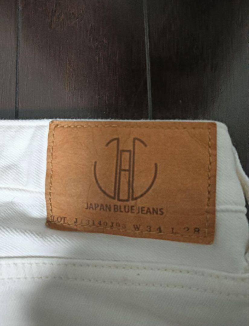 JAPAN BLUE JEANS ホワイト ストレートデニム W34 L28
