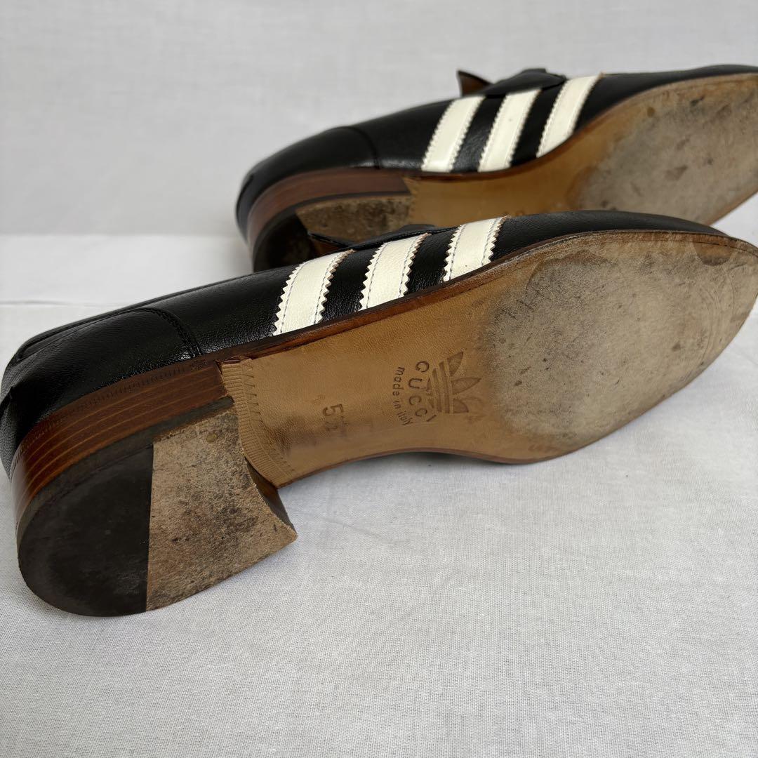 【美品】GUCCI × adidas メンズ  ローファー