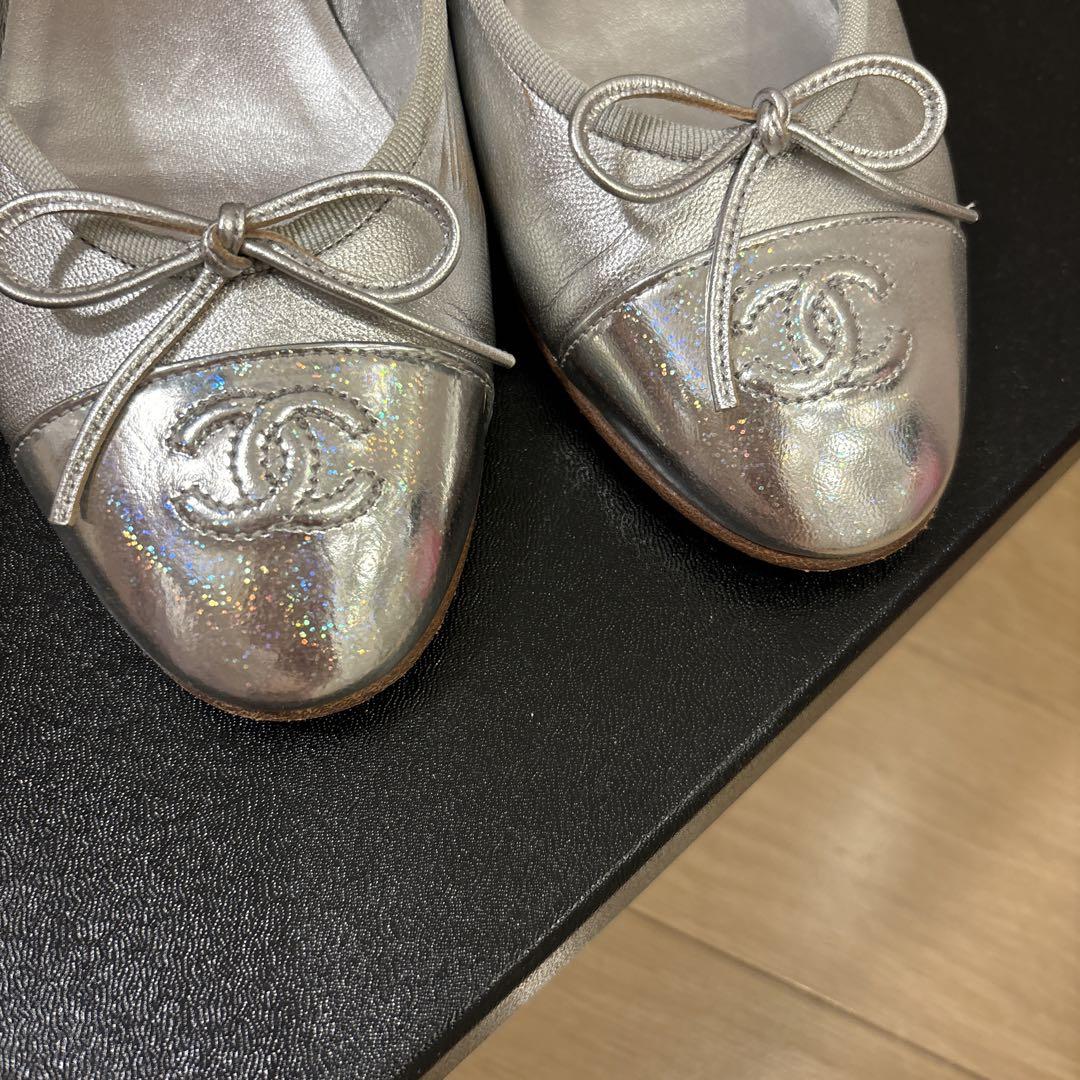 CHANEL バレリーナ シルバー