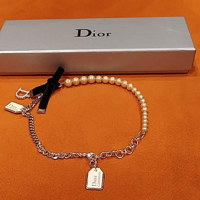 Christian Dior クリスチャンディオール ロゴ ネックレス