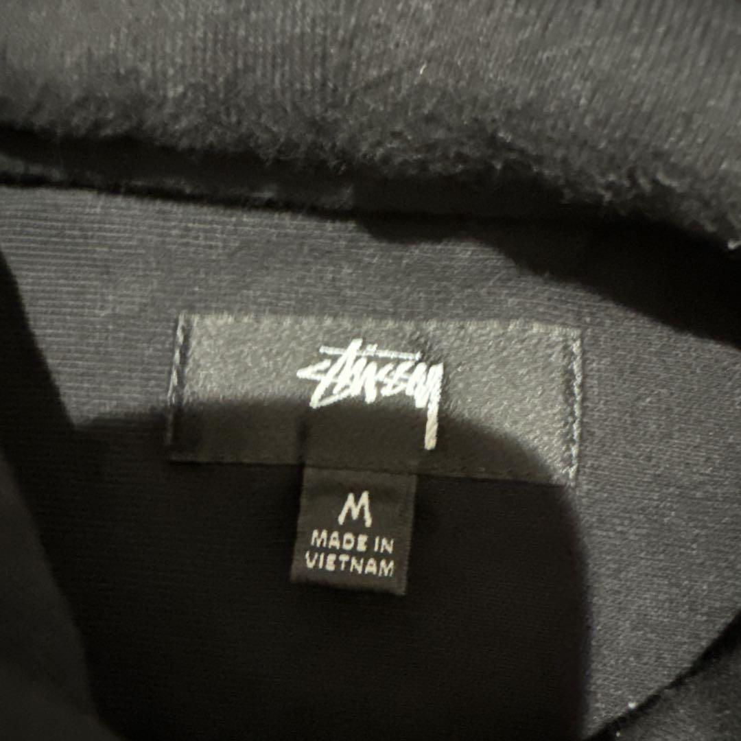 stussy パーカー ワンポイント刺繍ロゴ フーディ Mサイズ