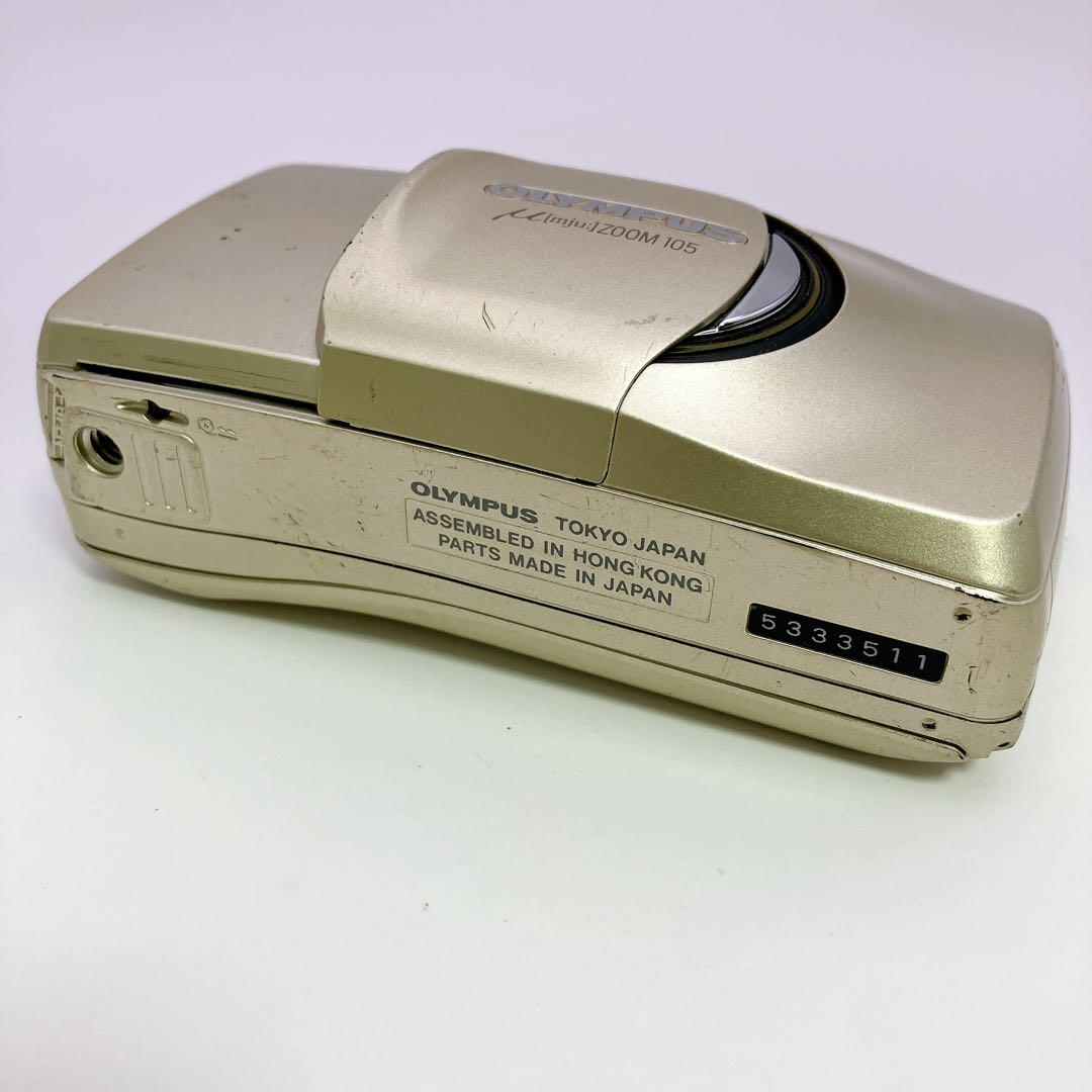 OLYMPUS μ Mju Zoom 105 フィルムカメラ　動作品 OLYMPUS μ mju ZOOM 105 DELUXE ミュー 付属品充実 コンパクト