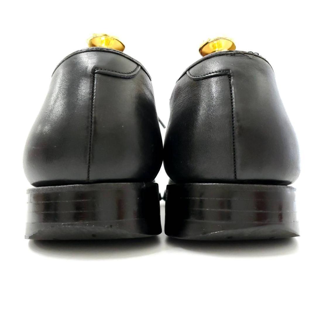 ヤンコ　セミブローグ　ストレートチップ　内羽根　本革　レザー　US7