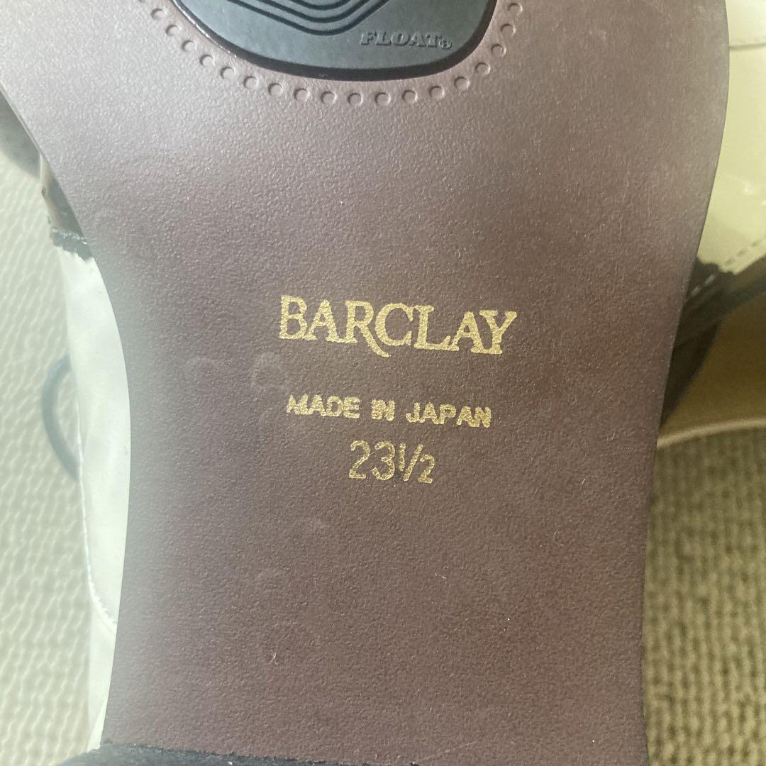 ❣️23.5cm BARCLAYエナメルレザーウイングチップレースアップシューズ