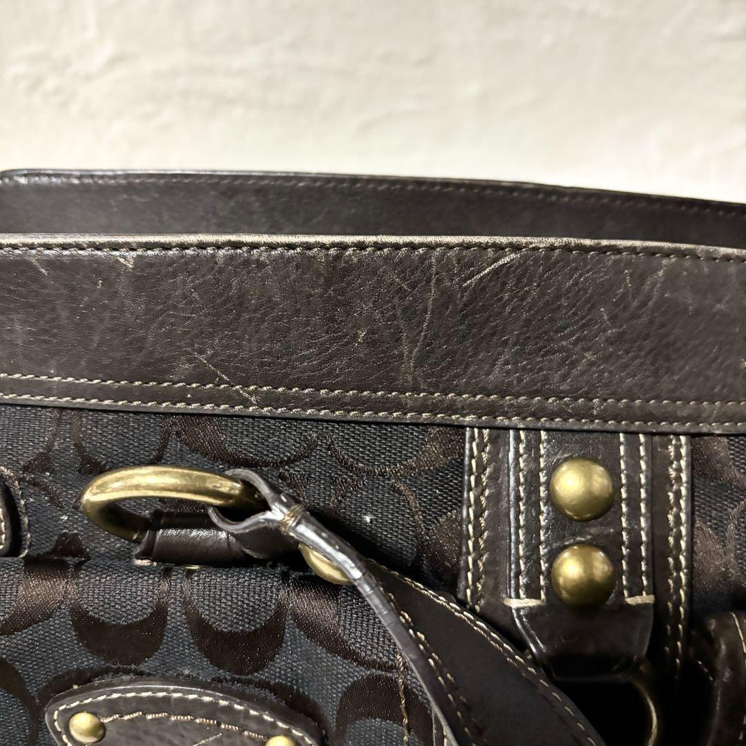 バッグ Coach Pocket Flap Legacy 65th Satchel