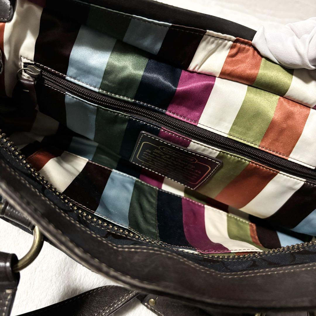 バッグ Coach Pocket Flap Legacy 65th Satchel