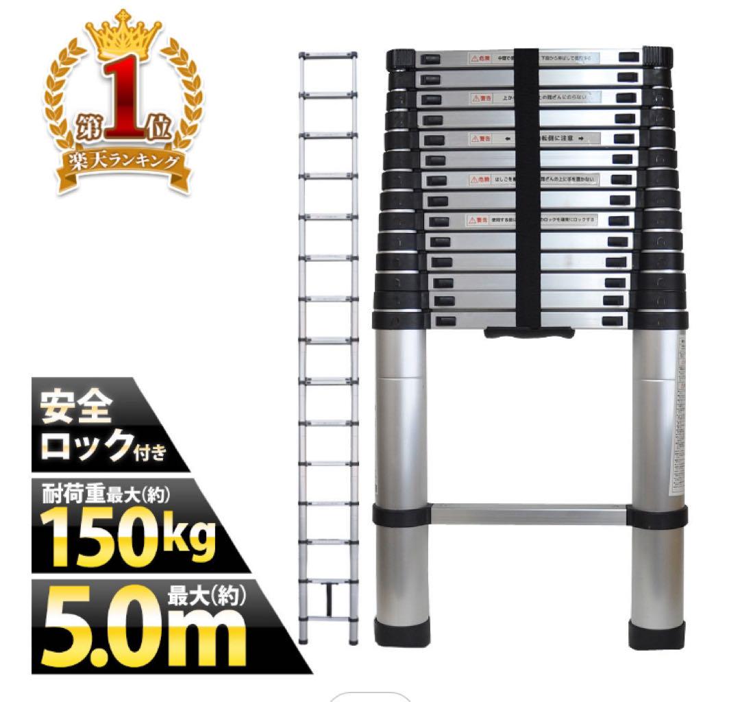 【abujimaさん専用‼️】　【新品未使用】はしご 伸縮 5m
