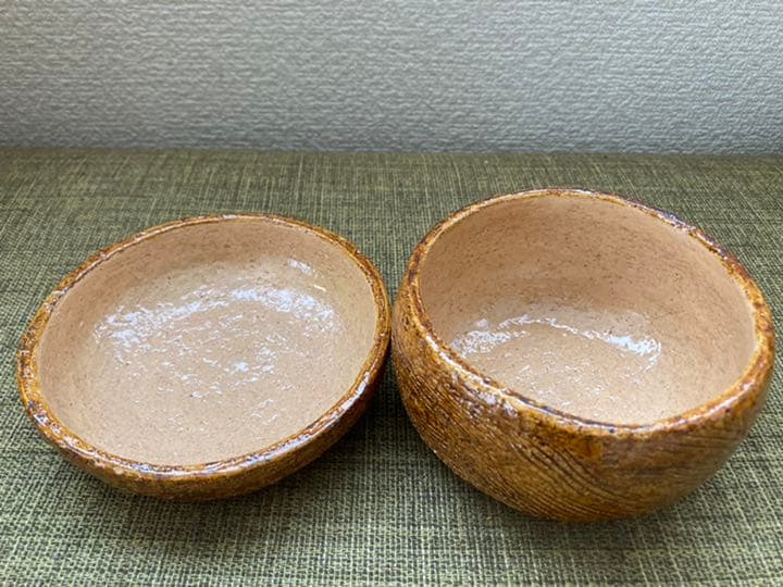 中村道年飴釉蓋物楽焼八事窯