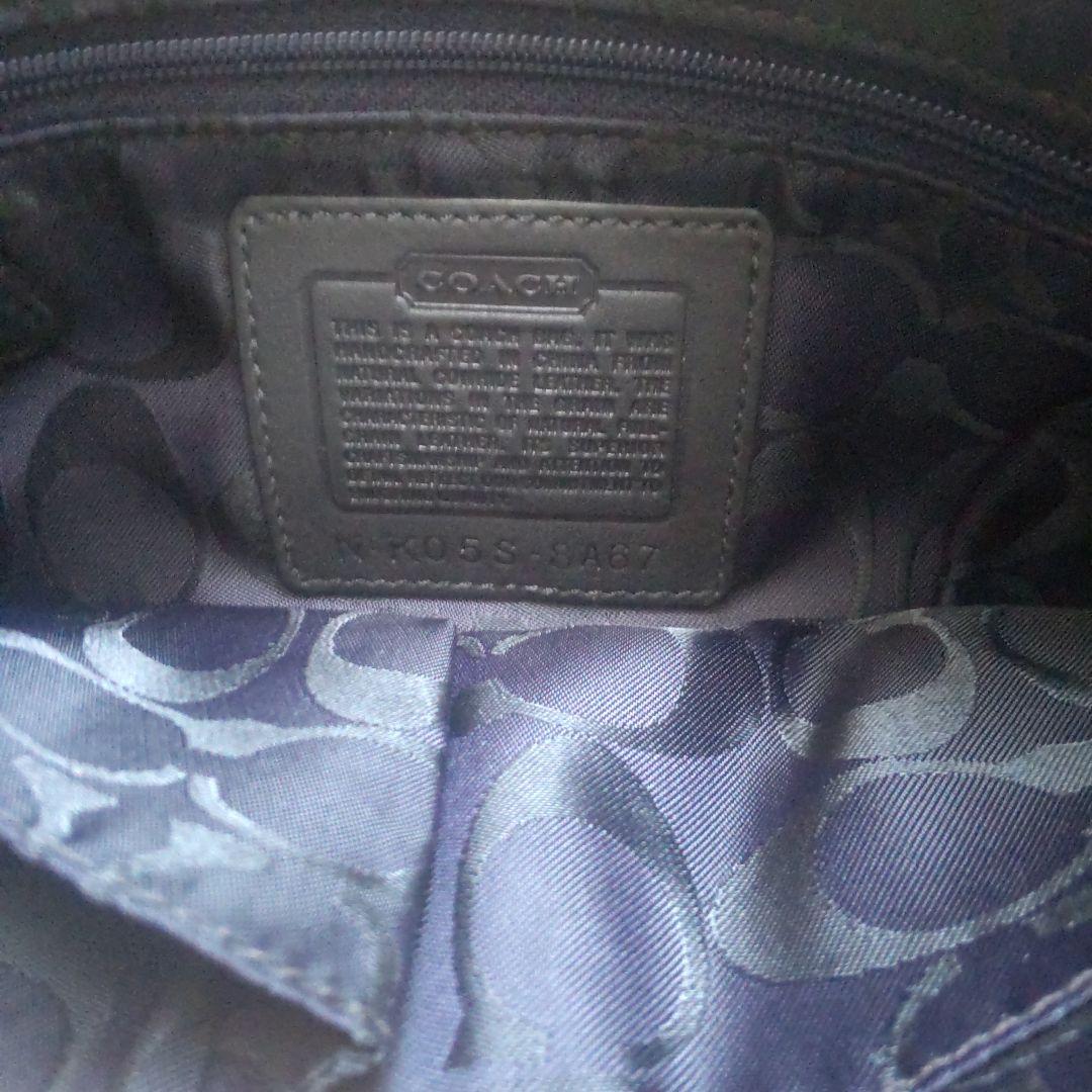 コーチ 8A67 ワンショルダーバッグ レザー 黒