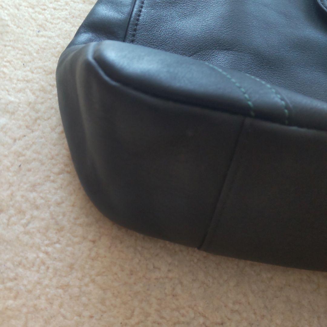 コーチ 8A67 ワンショルダーバッグ レザー 黒