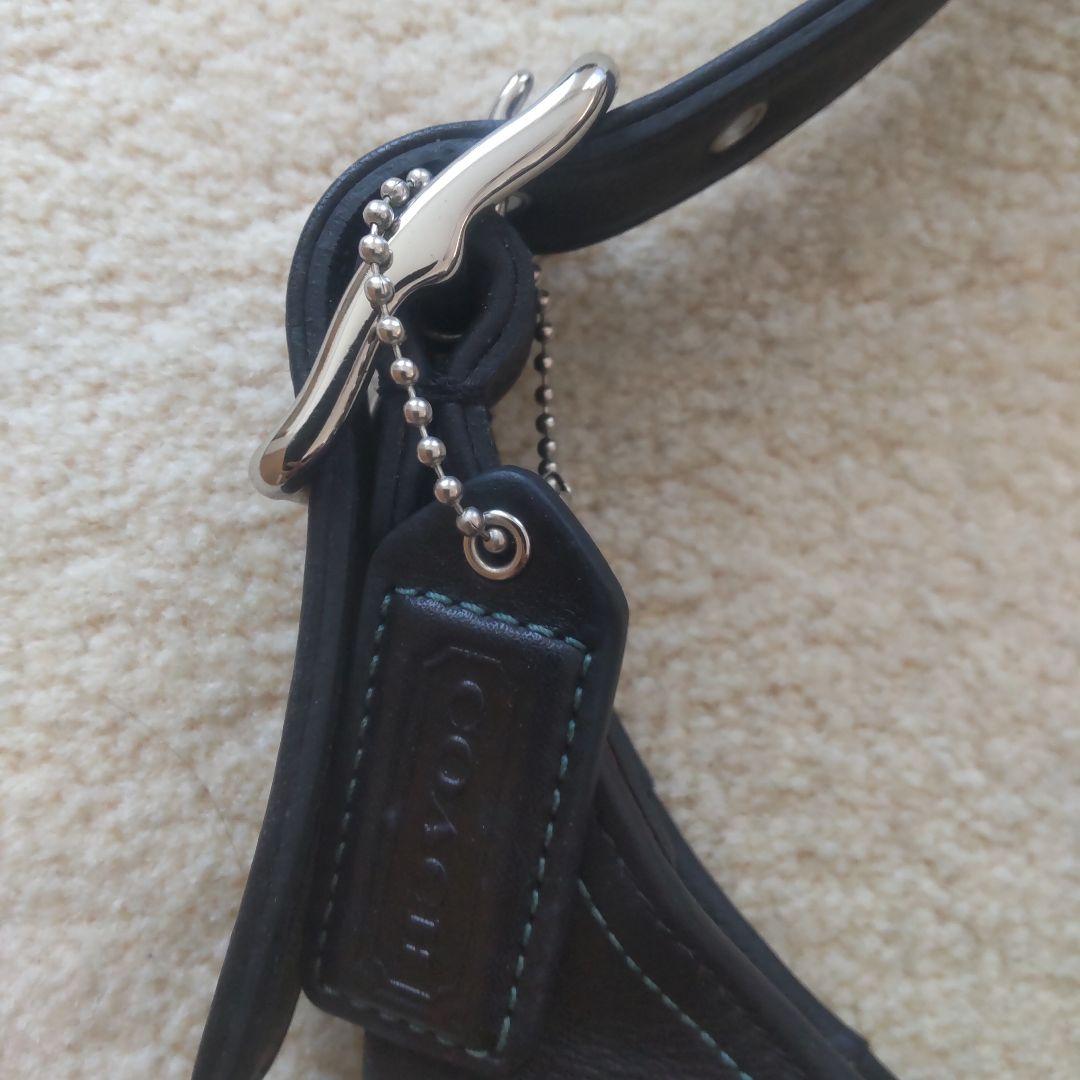 コーチ 8A67 ワンショルダーバッグ レザー 黒