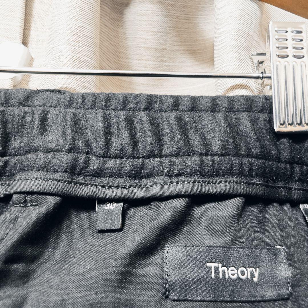 ㊱【美品：Theory】上質ウールジャージー セットアップ「L/M：ブラック」