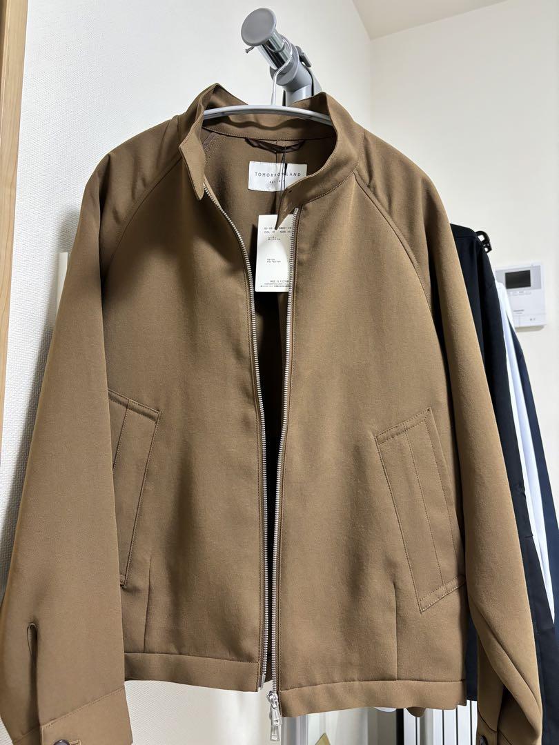 【TOMORROWLAND collection 未使用 ジャケット38 Ｌ】 2-wayストレッチオックス ダブルブレストジャケット