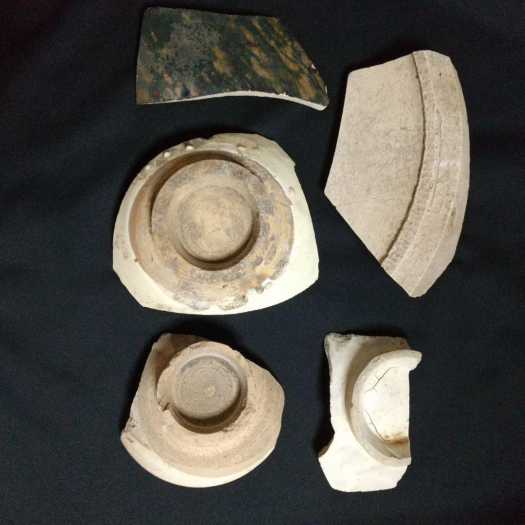 中国 磁州窯 陶片