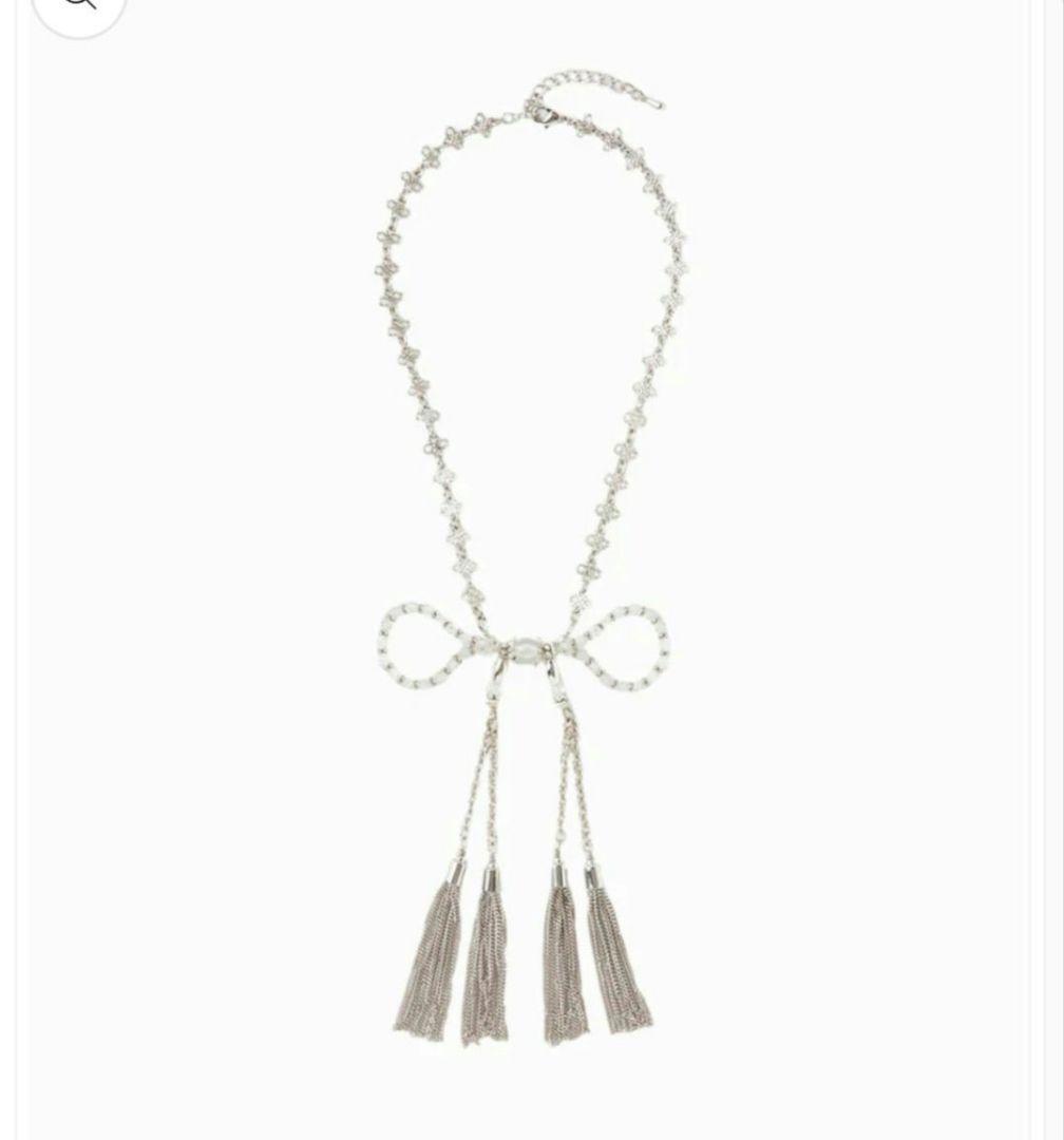 crystal ribbon chain earrings – tanakadaisuke