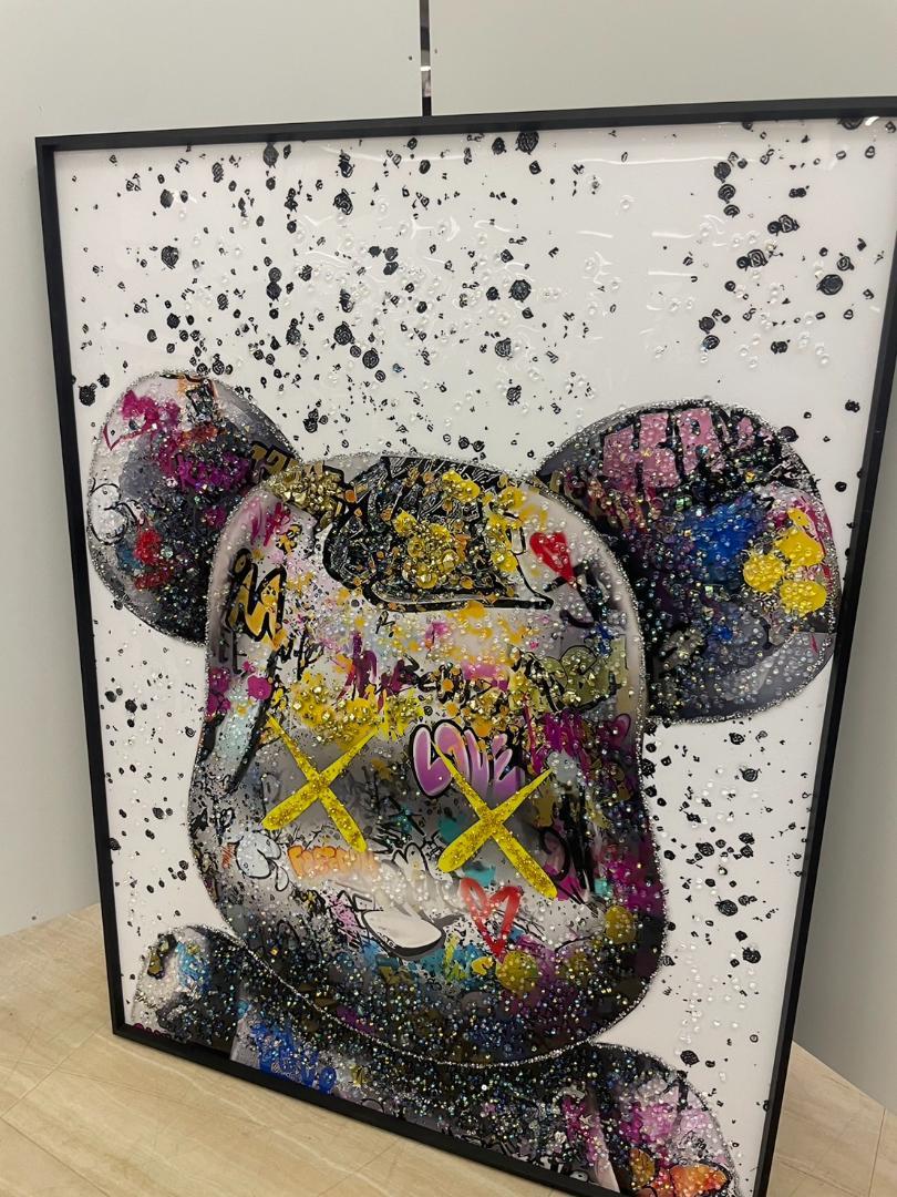 水晶絵　クリスタル　アート　アートパネル　立体　絵画　パネル　壁掛け　額絵　絵