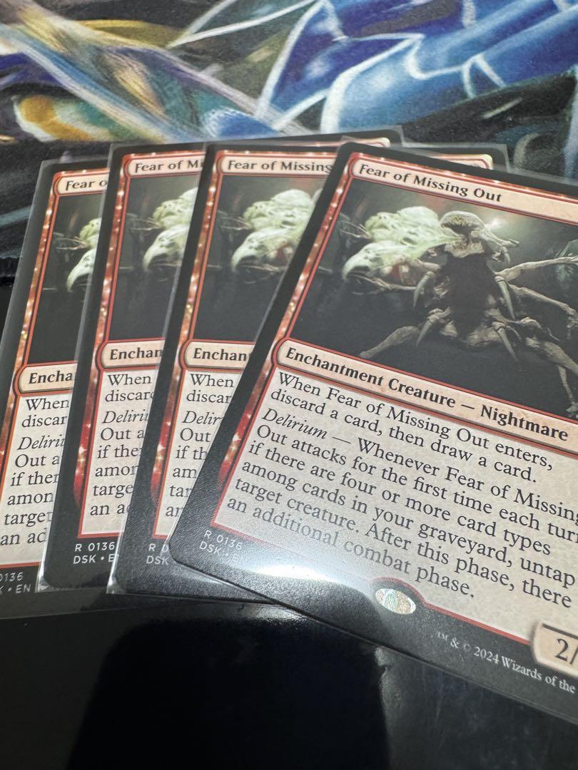 MTG 逸失への恐怖　英語　非foil 4枚 Amazon | MTG 逸失への恐怖 Fear of Missing Out 4枚 英語