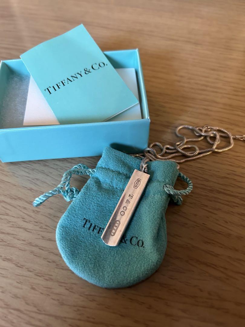 TIFFANY&Co. ティファニー ナローバー プレート 1837 ネックレス