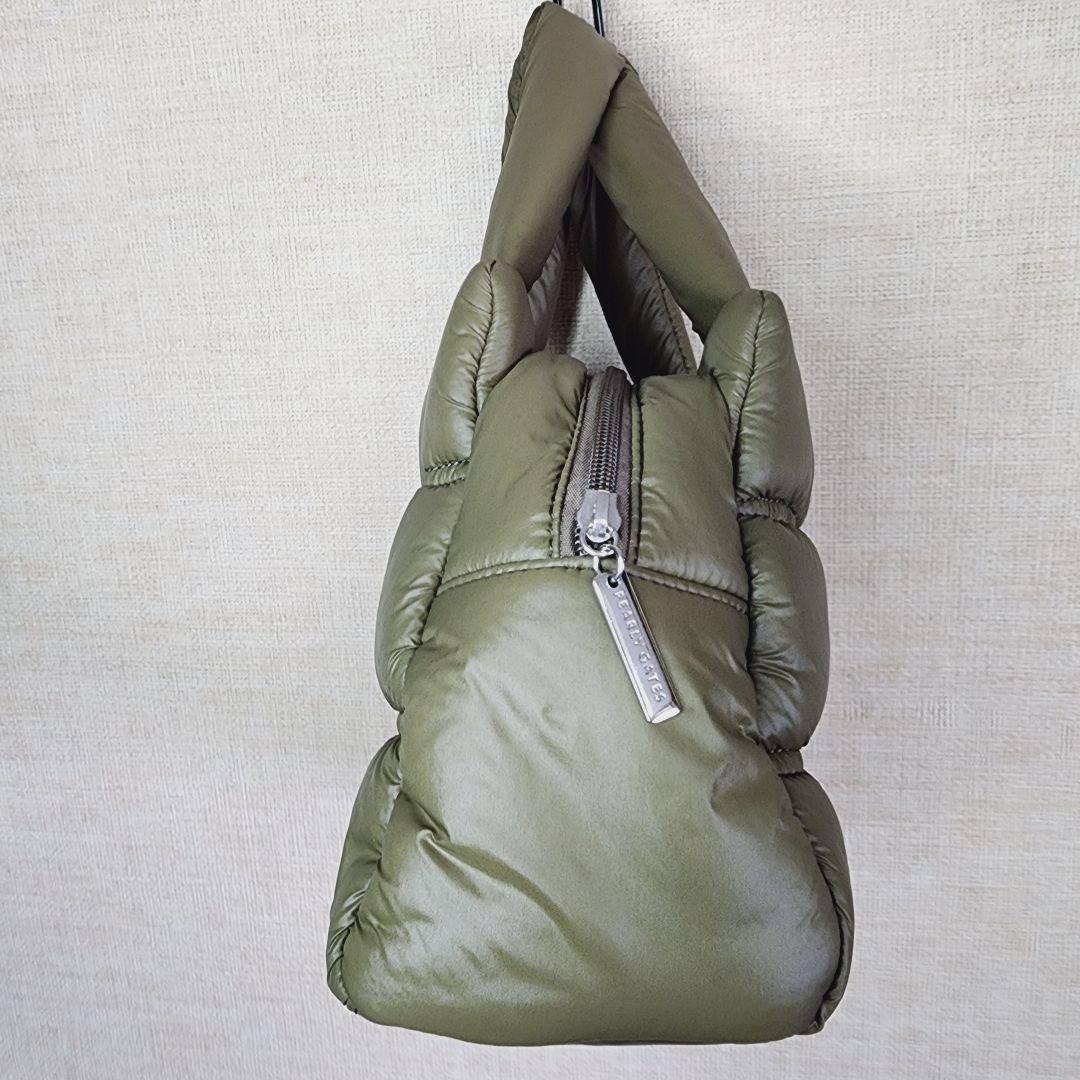 【美品】パーリーゲイツ フワフワ中綿　カートバッグ カーキ　ゴルフ PEARLY