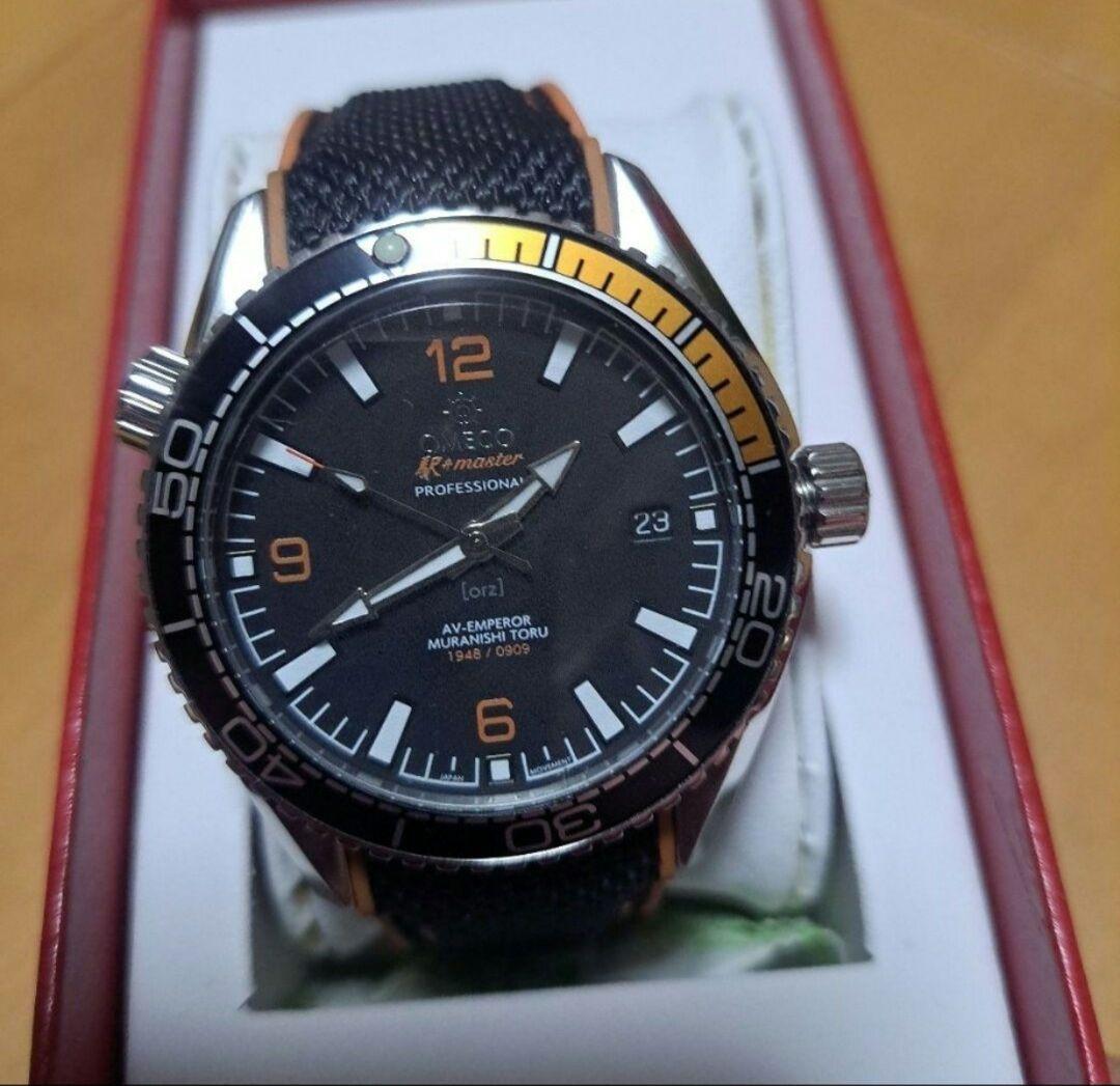 限定生産　変態高級腕時計　OMECO駅弁マスター　通称　駅マス　電池切れ