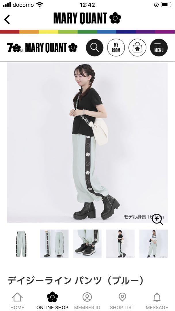 MARY QUANT デイジーラインパンツ ブルー