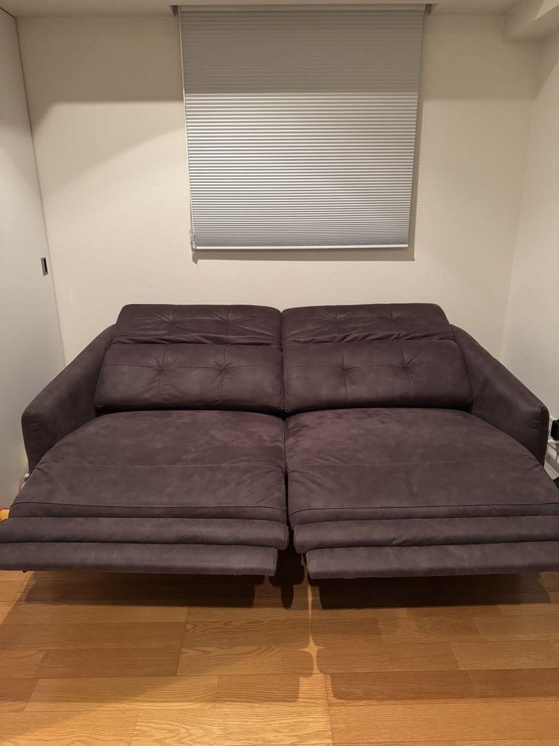 SHEFFIELD RECLINING SOFA GREY 電動 ソファ