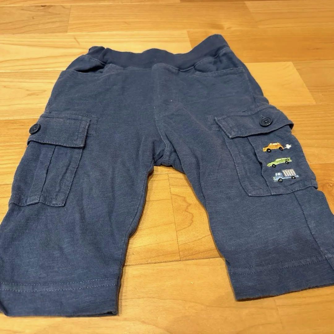 お値下げ　アルベロベロ　ネイビー ハート刺繍 ショートパンツ ネイビーショートパンツ Kロゴ刺繍 - メルカリ