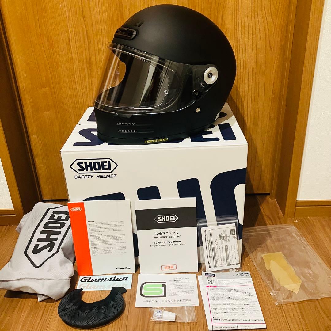 数回使用のみ 美品 SHOEI グラムスター M 2023年9月購入 付属品全有