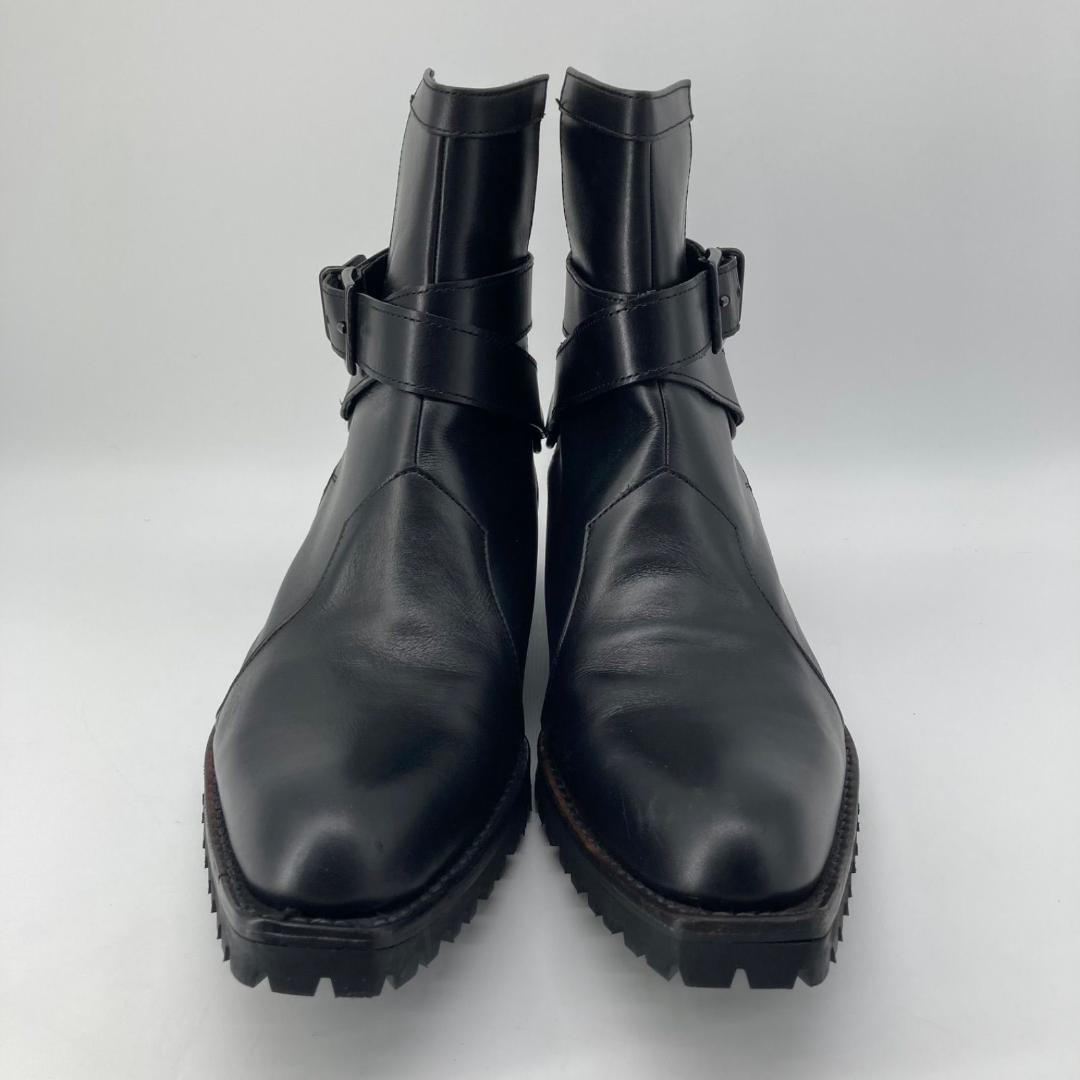 15906✨美品✨kiryuyrik ベルト レザー ブーツ ブラック 42 15906✨美品✨kiryuyrik ベルト レザー ブーツ ブラック 42