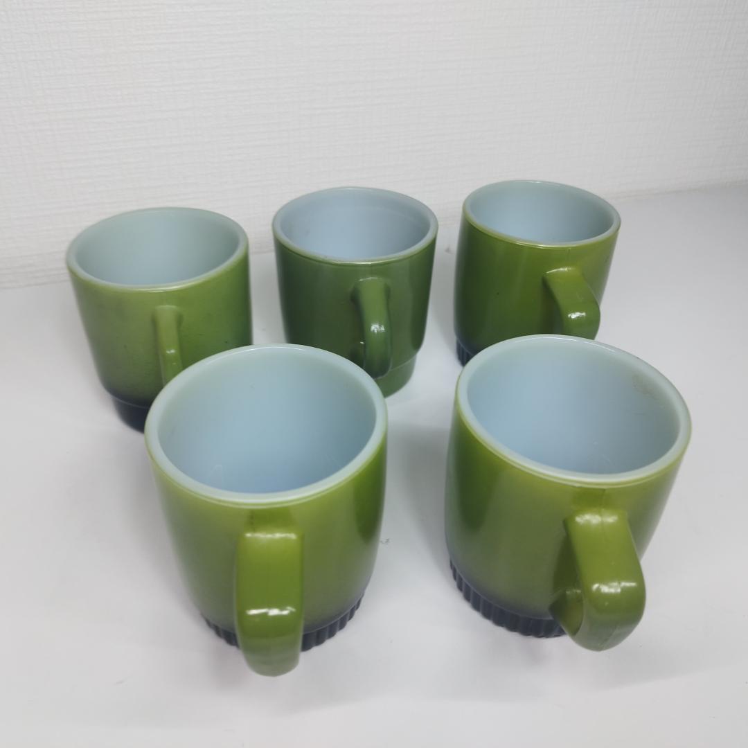 ファイヤーキング リブボトム マグカップ グリーン mug スタッキン f66I