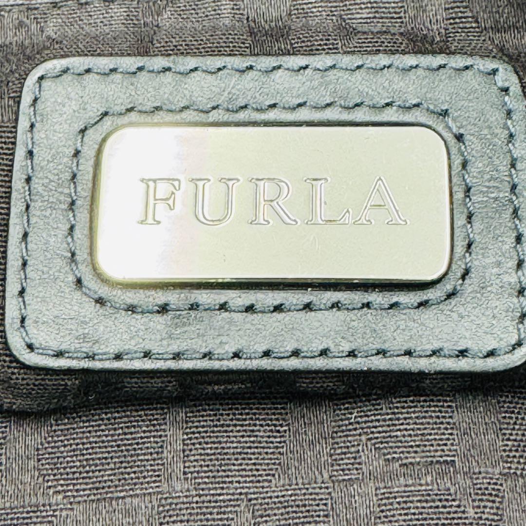 FURLA メッセンジャーバッグ ショルダーバッグ ナイロン レザー ブラック