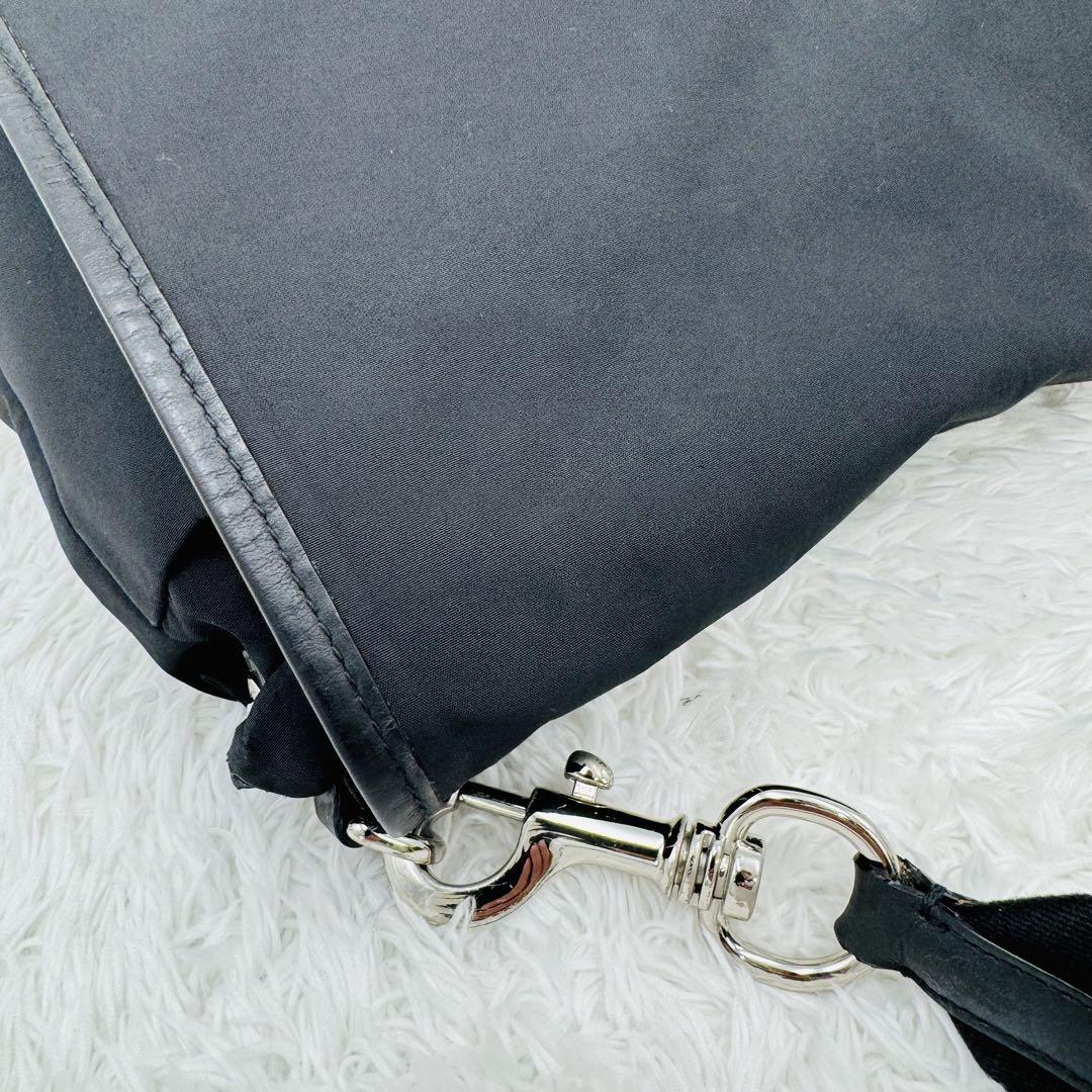 FURLA メッセンジャーバッグ ショルダーバッグ ナイロン レザー ブラック